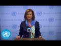 Slovenia on Israel/Palestine Crisis - Security Council Media Stakeout | United Nations