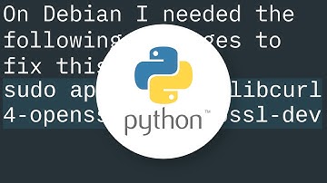 "Could not run curl-config: [Errno 2] No such file or directory" when installing pycurl