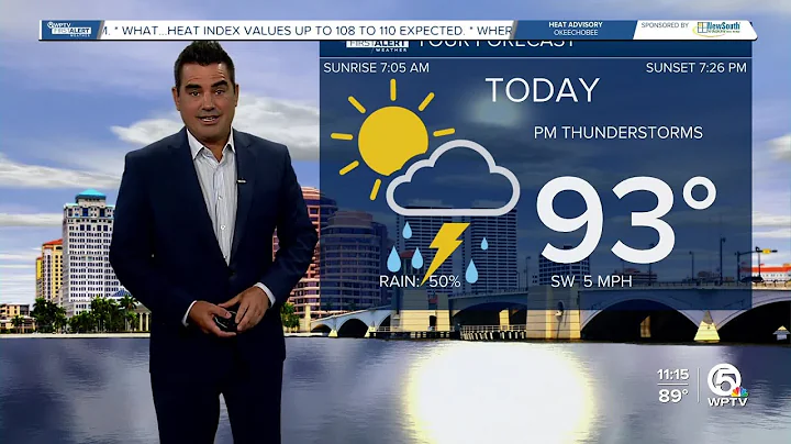 WPTV First Alert Weather Forecast for Afternoon of Friday, Sept. 13, 2024