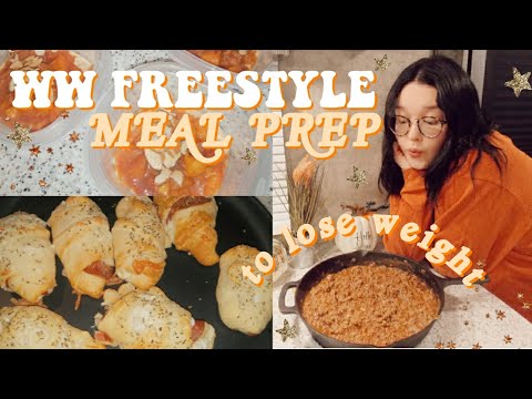 WEEKLY WW FREESTYLE MEAL PREP| PEACHY OVERNIGHT OATS, PEPPERONI CRESCENTS, & SLOPPY JOES!!