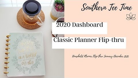 2020 Catch All Classic Happy Planner Flipthrough | Dashboard Layout | Home Management Planner