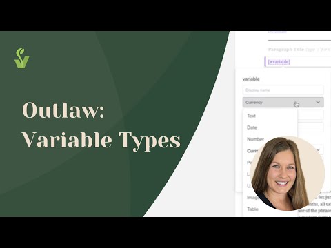 Outlaw: Variable Types