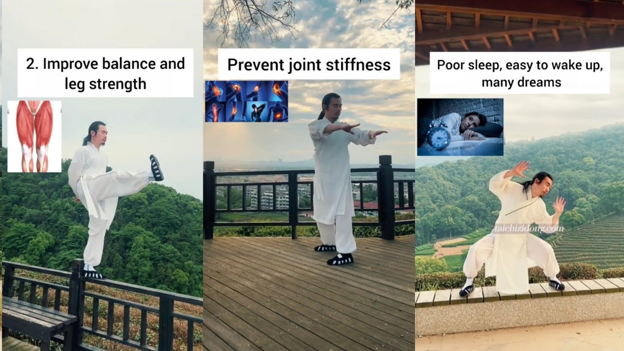 8-minutes Tai chi workout | improve balance and leg strength | prevent joint stiffness 