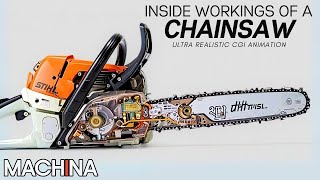 How a Chainsaw Works | Ultra Realistic CGI | Full Documentary | Machines: How They Work | Ep 1