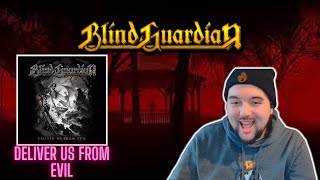 &quot;Deliver Us From Evil&quot; by Blind Guardian -- Drummer reacts! *That guitarist is AWESOME*