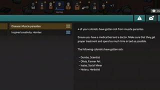 Rimworld Gameplay Ep 5 - Colony Struck by Muscle Parasites Disease