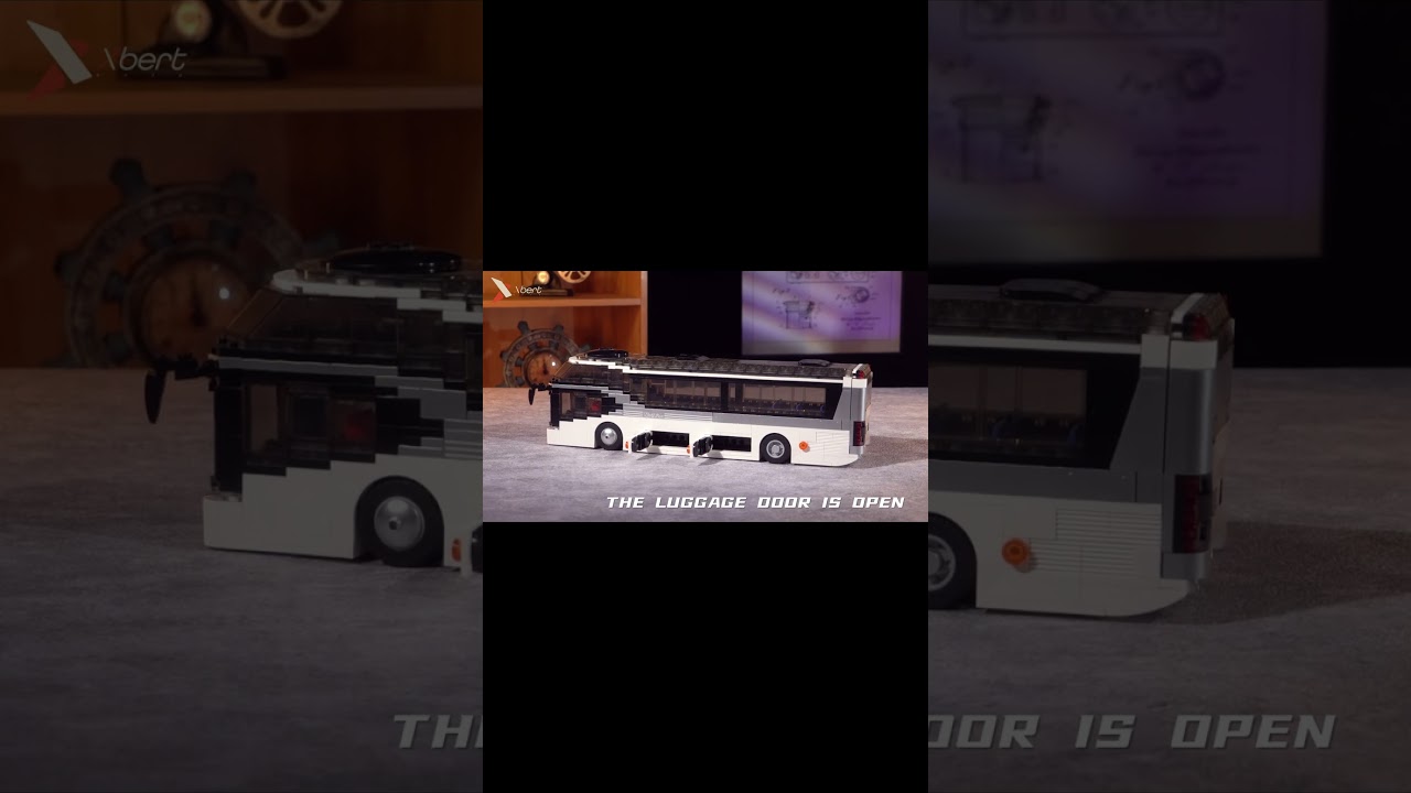 I built a double decker bus with building blocks