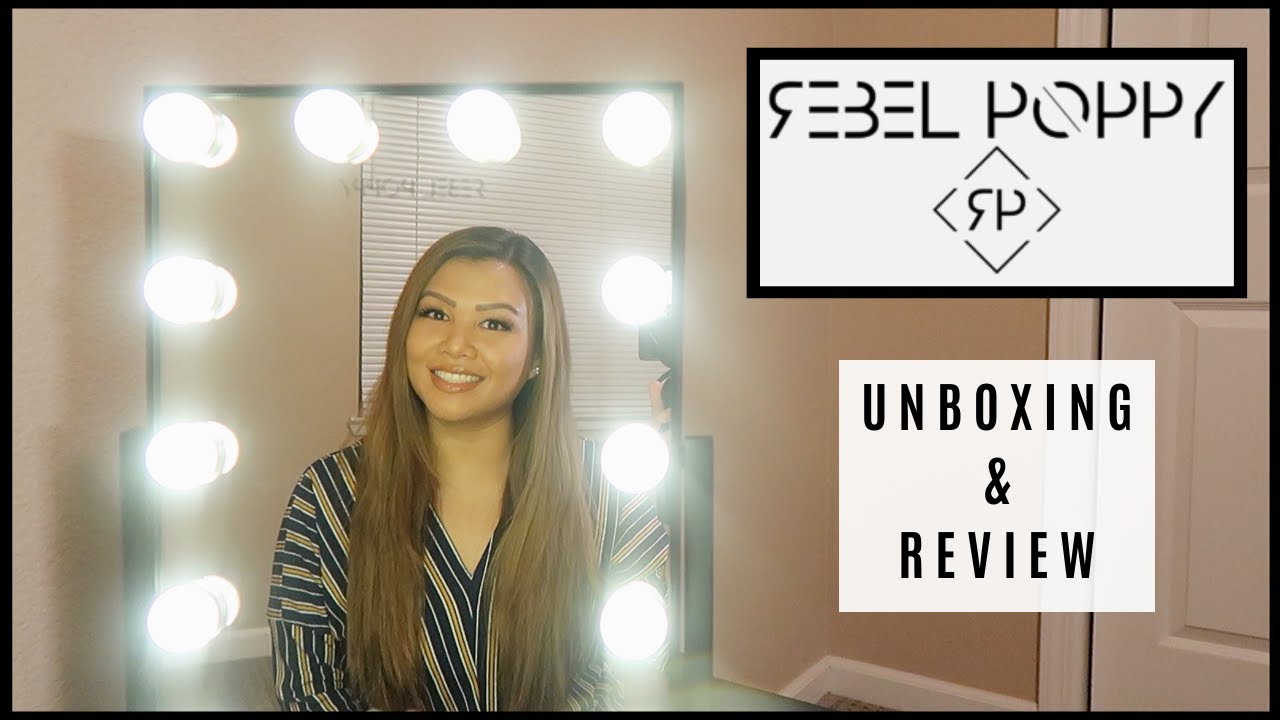 Vanity Mirror Rebel Poppy Hollywood Makeup Mirror | UNBOXING REVIEW