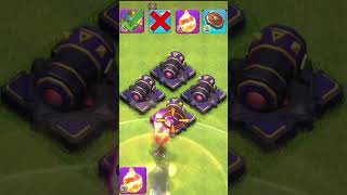 Which Max Ability Is Best vs a Max Cannon?#clashofclans #shorts #gaming #challenge