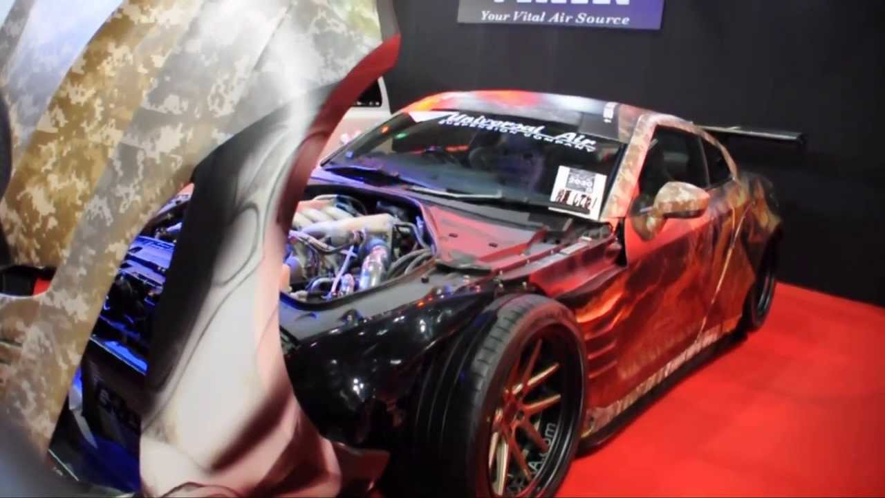 オートメッセ2014 R35 GTRエアサス Air Suspension Lowrider / Grand Civic Air