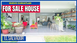 SPECTACULAR HOUSE FOR SALE IN NUEVO CUSCATLAN / PRIVATE RESIDENTIAL