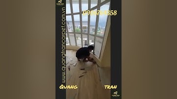 Giải pháp thi công sàn nhựa hèm khóa spc 4mm giả gỗ đẹp chất lượng Quang Tran