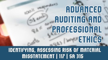 117 | SA 315 | Standards On Auditing | Identifying, Assessing Risk Of Material Misstatement | Part 1