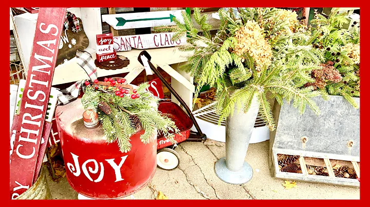 VINTAGE THRIFTING + HAUL! VINTAGE MARKET SHOPPING ++ Vintage Christmas Decorating Ideas!