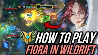 FIORA HARD CARRY GAMEPLAY WILDRIFT !!