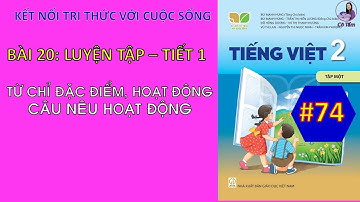 Tiếng Việt 2 |Tập 1 |Bài 20| Từ ngữ chỉ đặc điểm hoạt động câu nêu hoạt động Kết nối tri thức