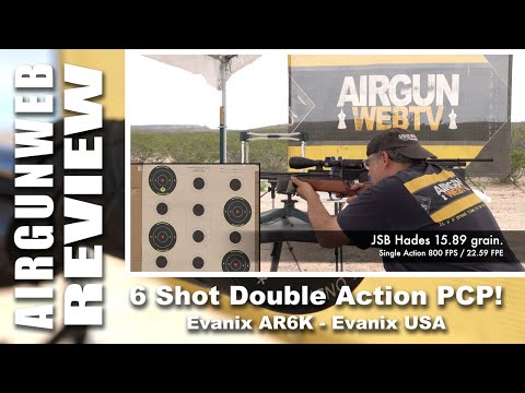 AIRGUN REVIEW - Evanix AR6K 22 6 Shot Repeater PCP! - AWESOME Backyard Airgun!