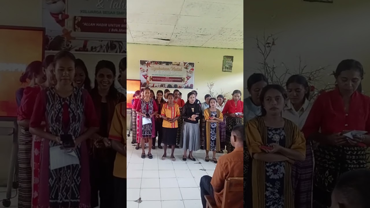 Persembahan Lagu dari Guru-Guru SMP Negeri Satu Atap Oebelo