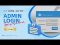 Admin Login - Lập trình PHP OOP - Thầy Hộ Fpoly