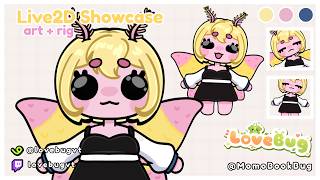 [Live2D Showcase] Scrungle-Bug 🐛 Chibi VTuber Model for @MomoBookBug 💗