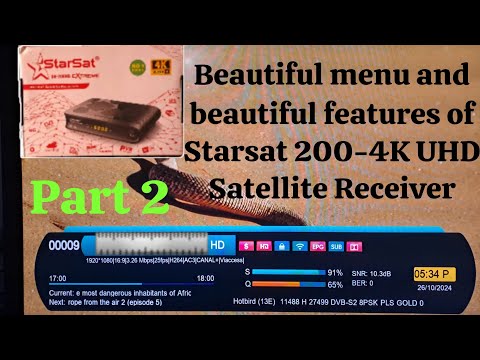 Beautiful New Menu And Beautiful Features Of Starsat SR 200 4K UHD Satellite Receiver 