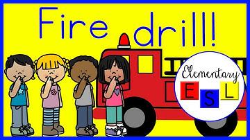 Fire Drill Rules Social Story (with Visuals for ELLs)