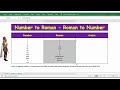 How to use Roman function in excel/Convert a number to Roman numeral in excel