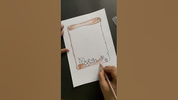 Front page border design,title page border  #projectfiledecoration #border_design #shorts #indietube