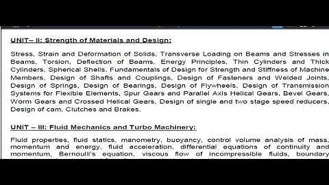 TNPSC GROUP I A SERVICE ASSISTANT CONSERVATOR OF FORESTS SYLLABUS IN Mechanical Engineering
