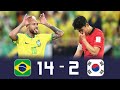 【韓国代表にとってブラジル代表が真の悪夢に】韓国対ブラジルの直近3試合の合計スコア