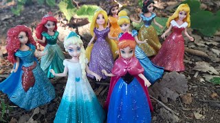 Some Lot's of Disney Princess,. with Unboxing Satisfying video Miniature Dolls No Talking Video ASMR