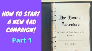 Four Against Darkness Full Campaign Tutorial Part 1- Getting Set Up and Making a Party