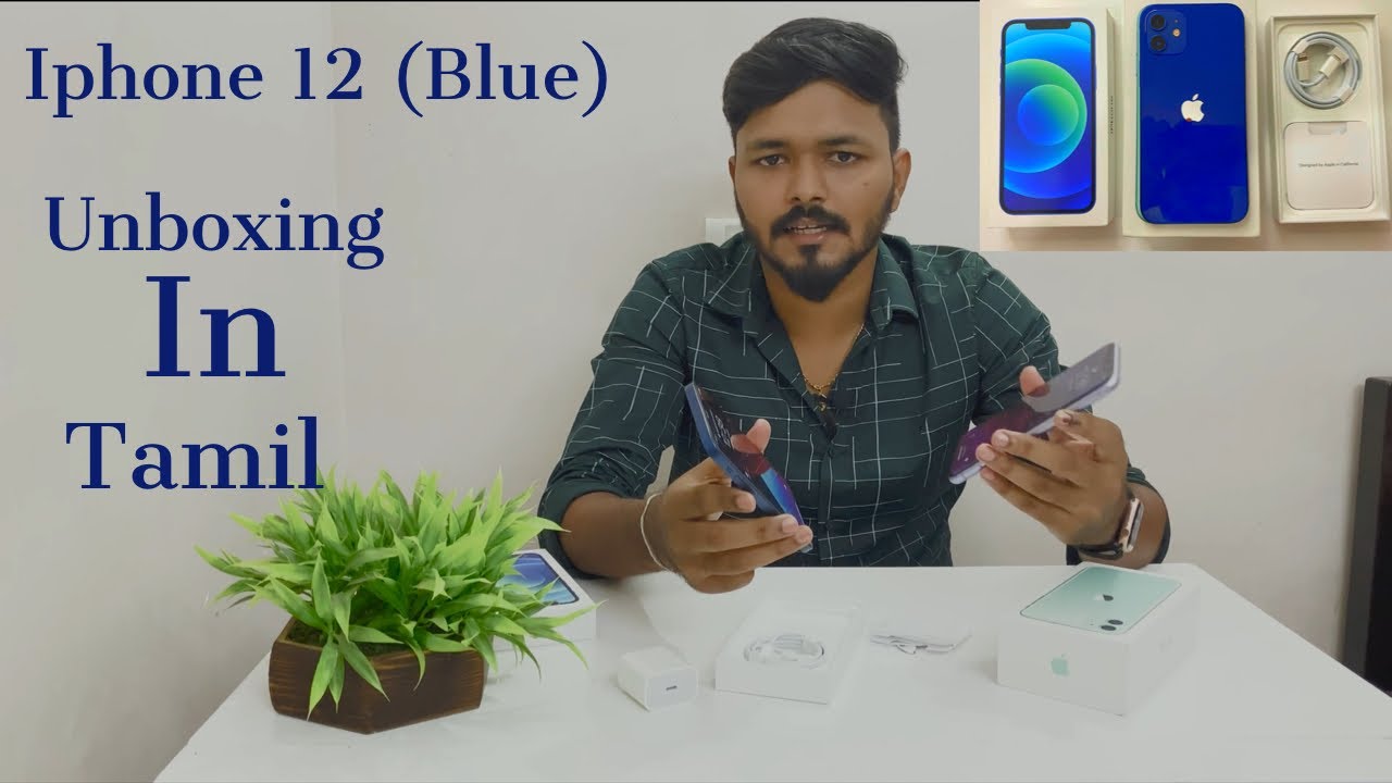 Iphone 12 Unboxing in tamil (Blue 