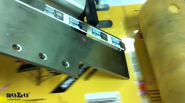 Top Labeling Machine | Hologram Labelling on Sheet (Customized Applicator On Form Seal Machine )