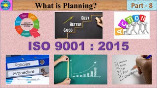 ISO 9001 2015 - Part-8 | What is planning | explained in tamil | New mechanical mind