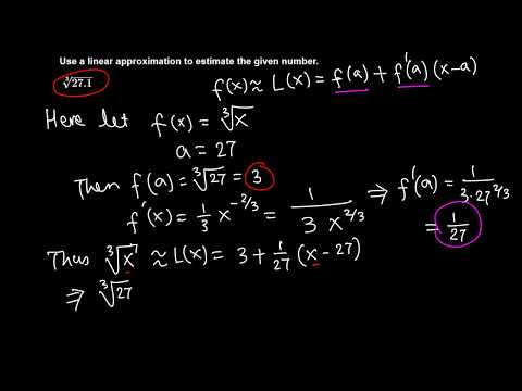 Calc I: Approximate cuberoot of 27.1