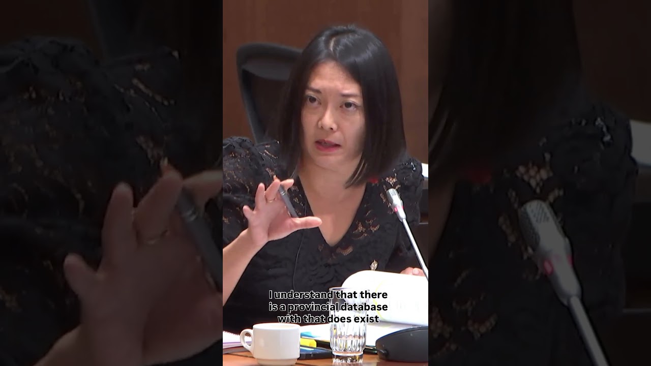 MP Nguyen asks a question at the Standing Committee on Transport, Infrastructure and Communities