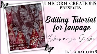 Trendy Blend Edit Tutorial |  Blend Aesthetic Edit for fanpage | Shivangi Joshi | Unicorn Creations screenshot 4