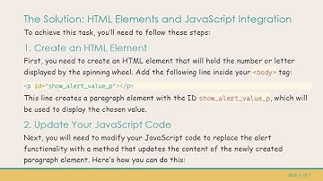 How to Print a JavaScript Value in HTML Instead of Using Alerts