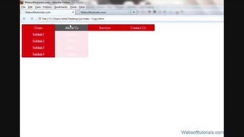 jquery tutorials in hindi / urdu - 58 - how to make jquery dropdown menu