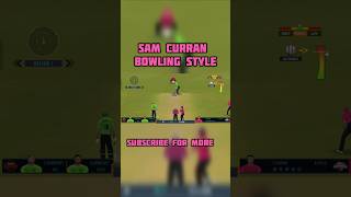 bowling style of sam Curran ended with a wicket #viral#india