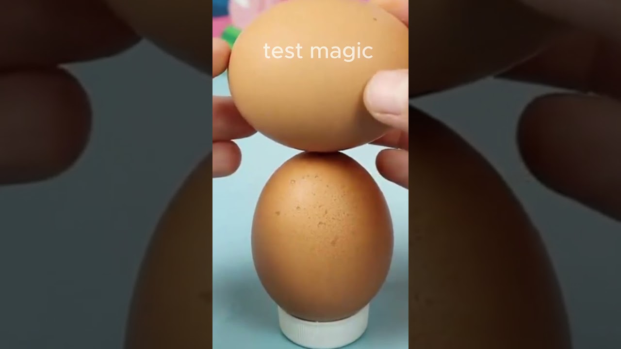 Small scientific experiment, the principle of stacking eggs is at the end of the video. 