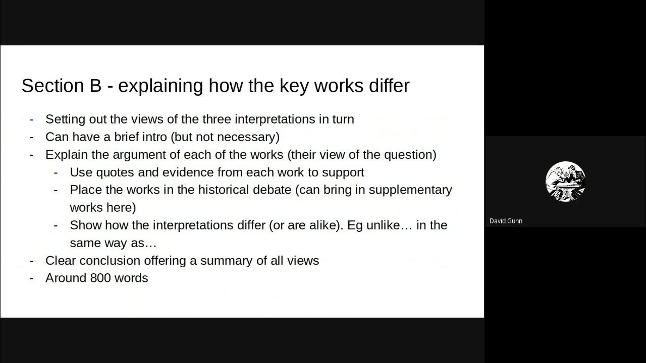Edexcel history a level coursework structure and guidance youtube