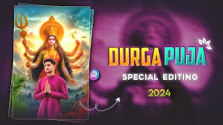 Durga Puja Special Photo Editing !! Dusherra Editing 2024 - Picsart Mobile Photo Editing Tutorial screenshot 5