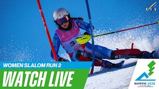  I Narvik nor  W  Slalom Run 2  Fis Alpine Junior World Ski Chdanionships