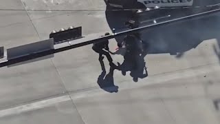 New Video Shows Dramatic Aftermath Of Fiery Crash Involving Hpd Detective And Chase Suspect