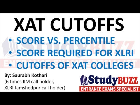 Xat Cutoffs Score Vs Percentile Cutoffs Of Top Xat Colleges How Much Score Required For Xlri Youtube