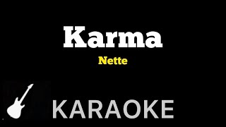 Nette - Karma | Karaoke Guitar Instrumental