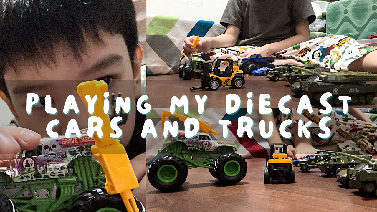 Playing my Diecast Cars and Trucks youtube toys trending YouTube