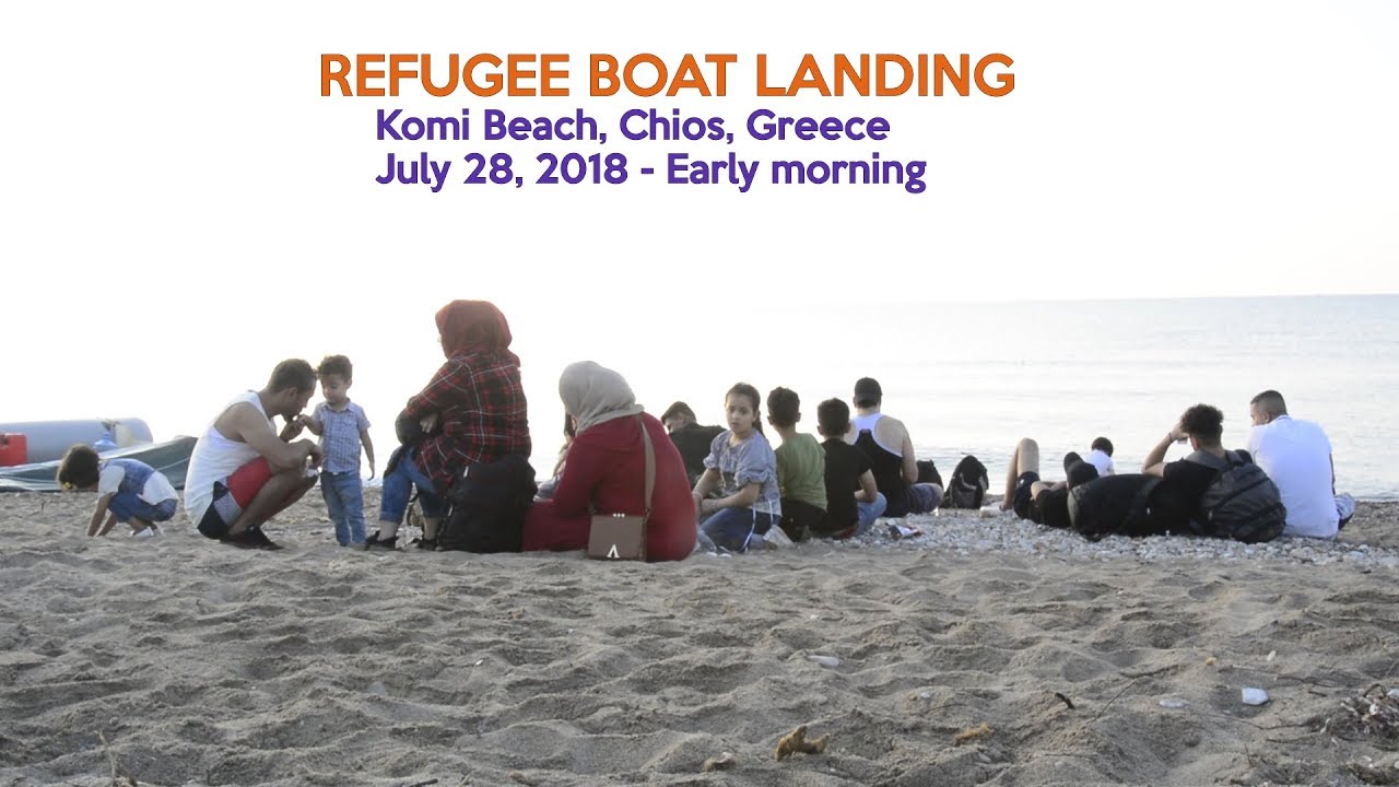 Refugee Boat Landing - Komi, Chios, Greece, July 28, 2018